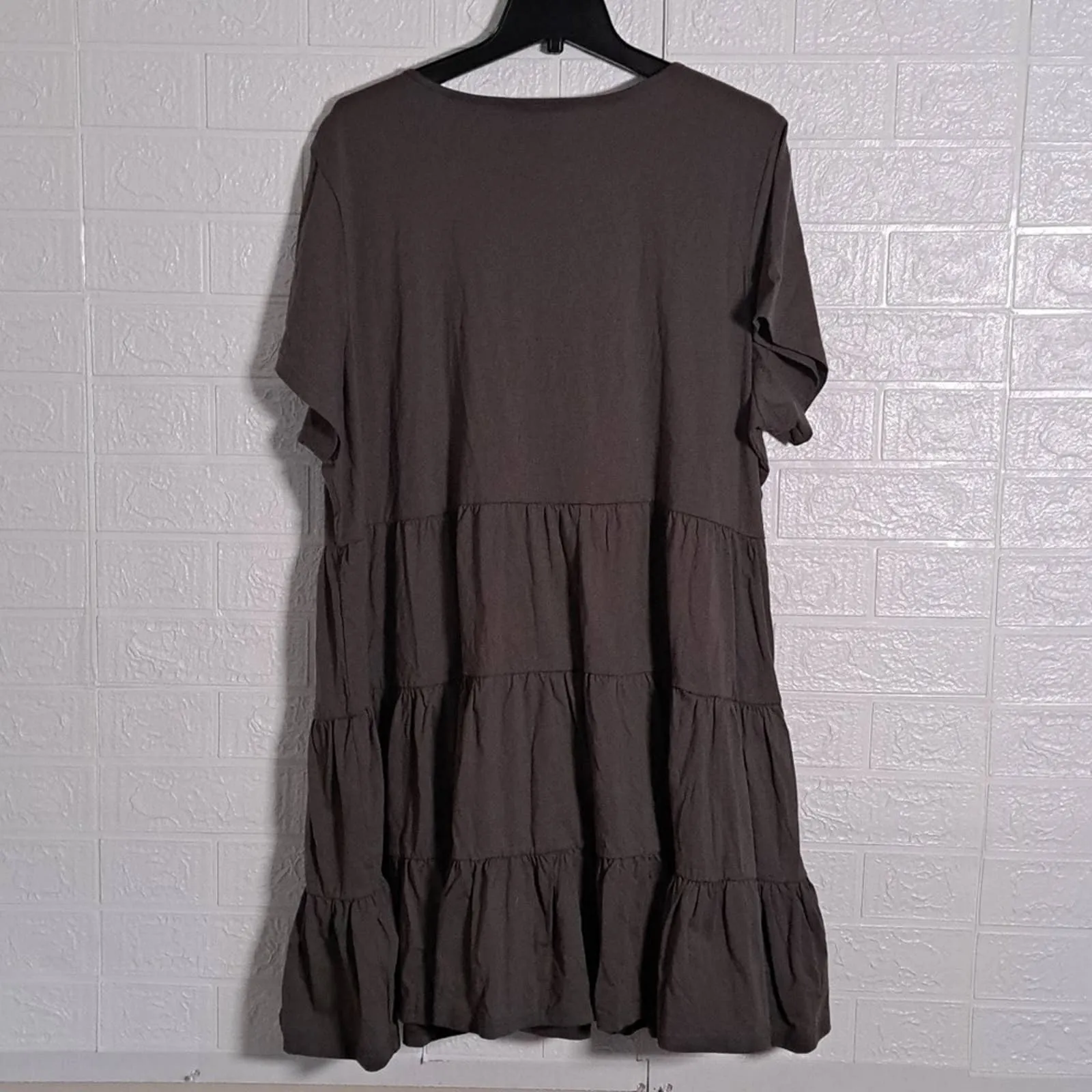 City Chic CCX Sweet Tier Cotton T Shirt Dress