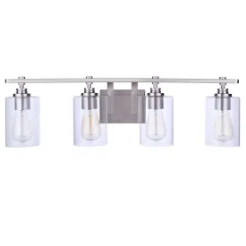 Clean 4 Light Vanity - Satin Nickel