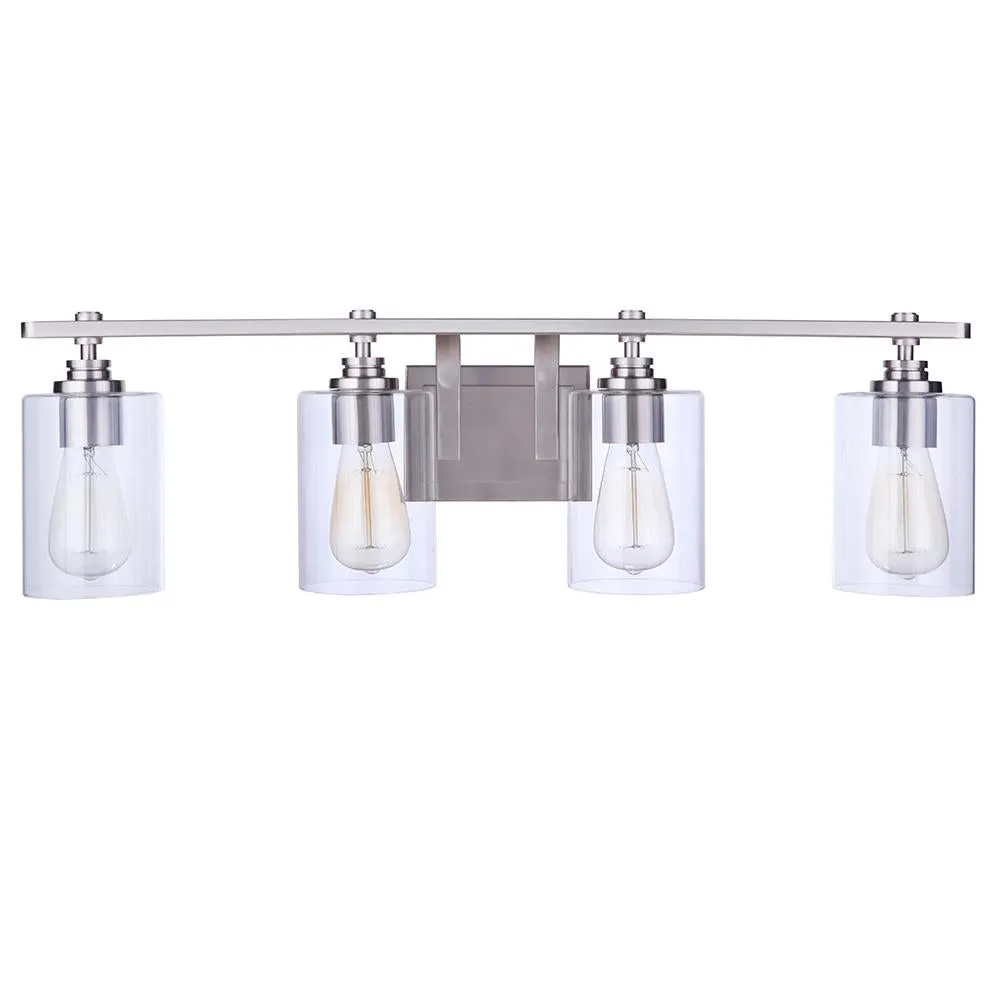 Clean 4 Light Vanity - Satin Nickel