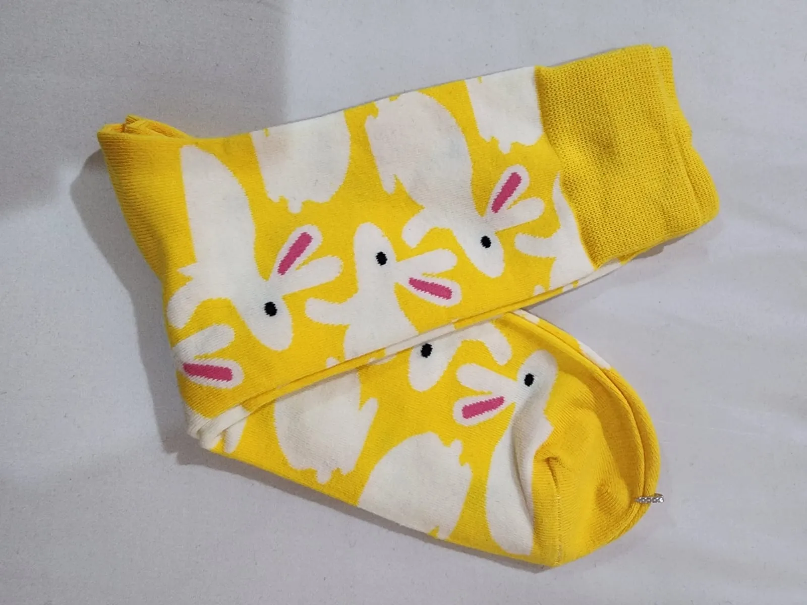 Colourful socks - rabbit in the sun