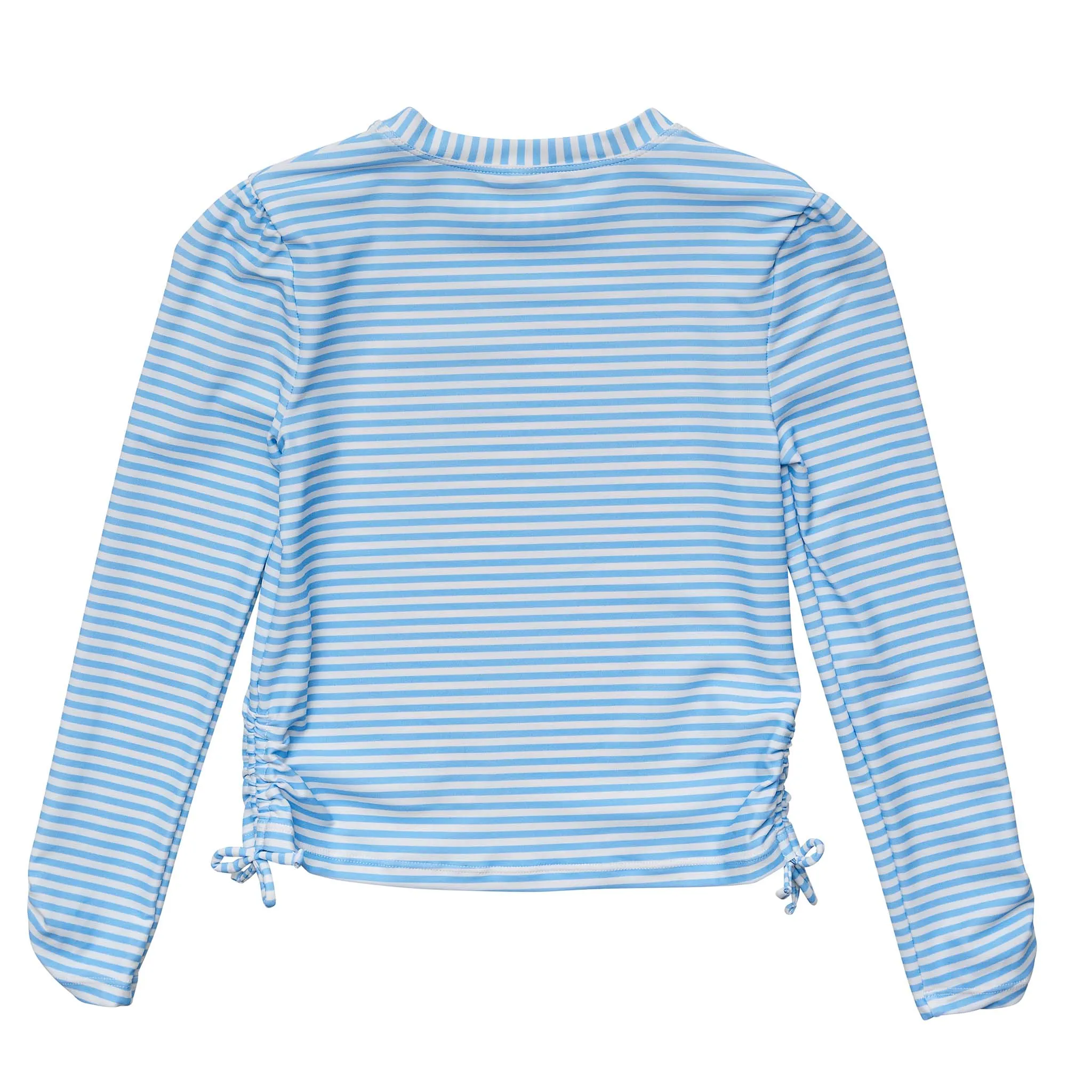 Cornflower Stripe Sustainable LS Rash Top