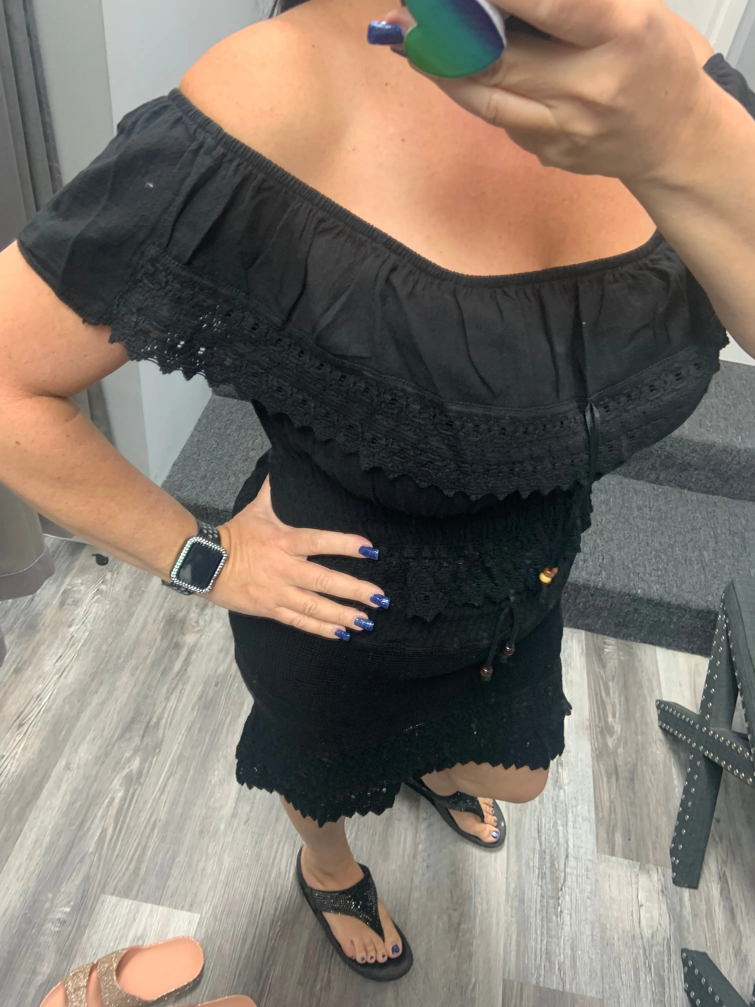 Cotton Top - Black, White or Navy
