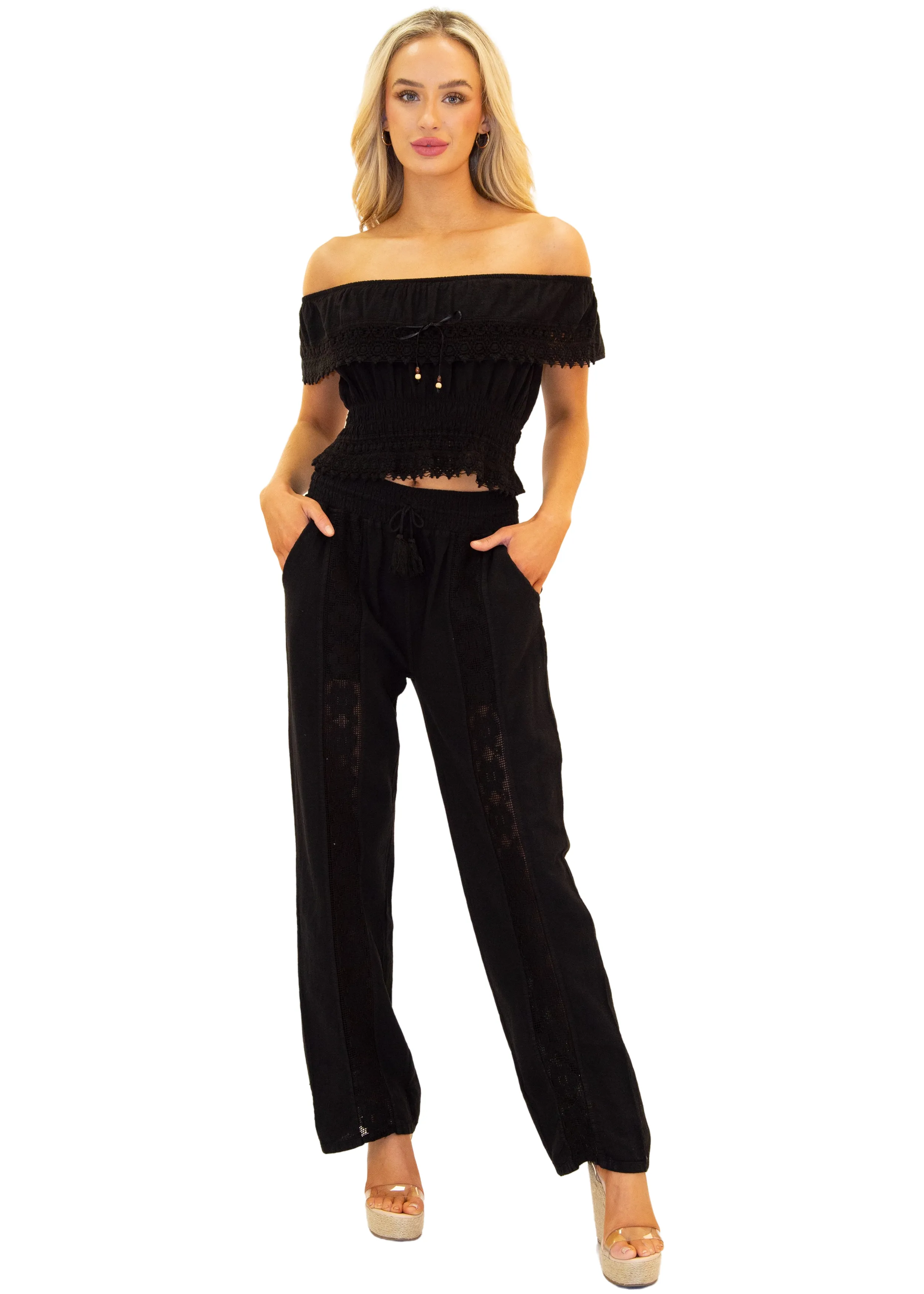 Cotton Top - Black, White or Navy