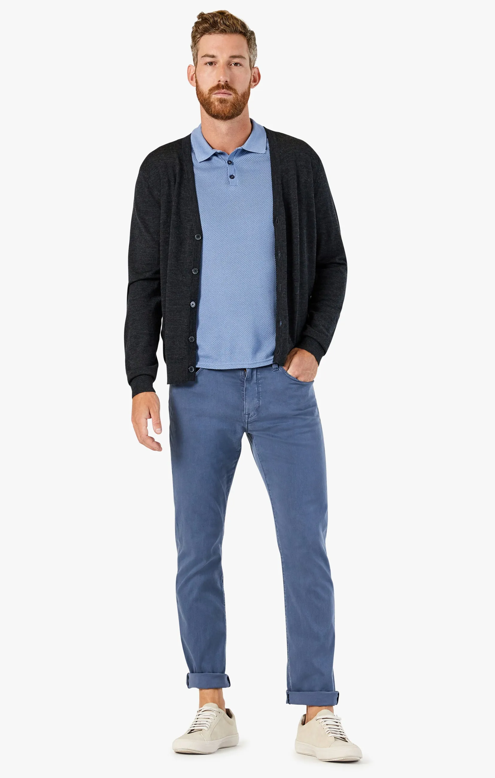 Courage Straight Leg Pants In Vintage Indigo Twill