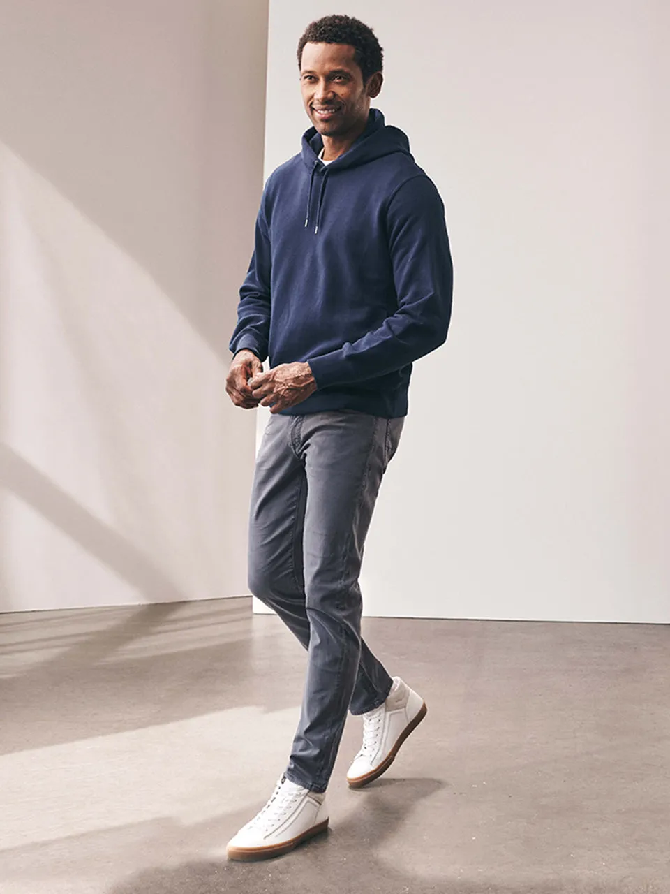 Courage Straight Leg Pants In Vintage Indigo Twill