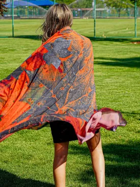Crimson Fall Chiffon Sarong