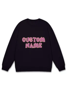 Custom Name Design Y2K Sweatshirt Cherrykitten