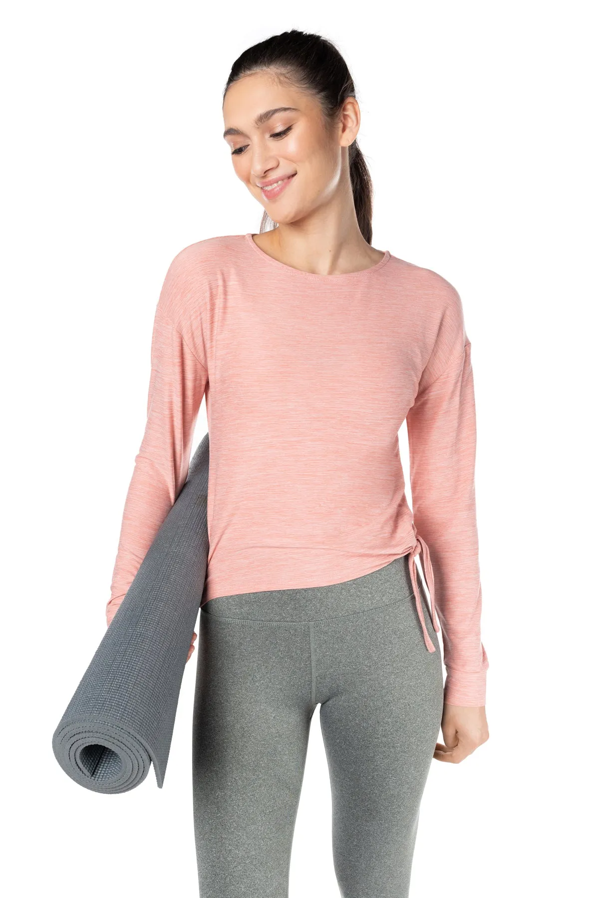 Day-To-Day Side-Tie Long Sleeve Top