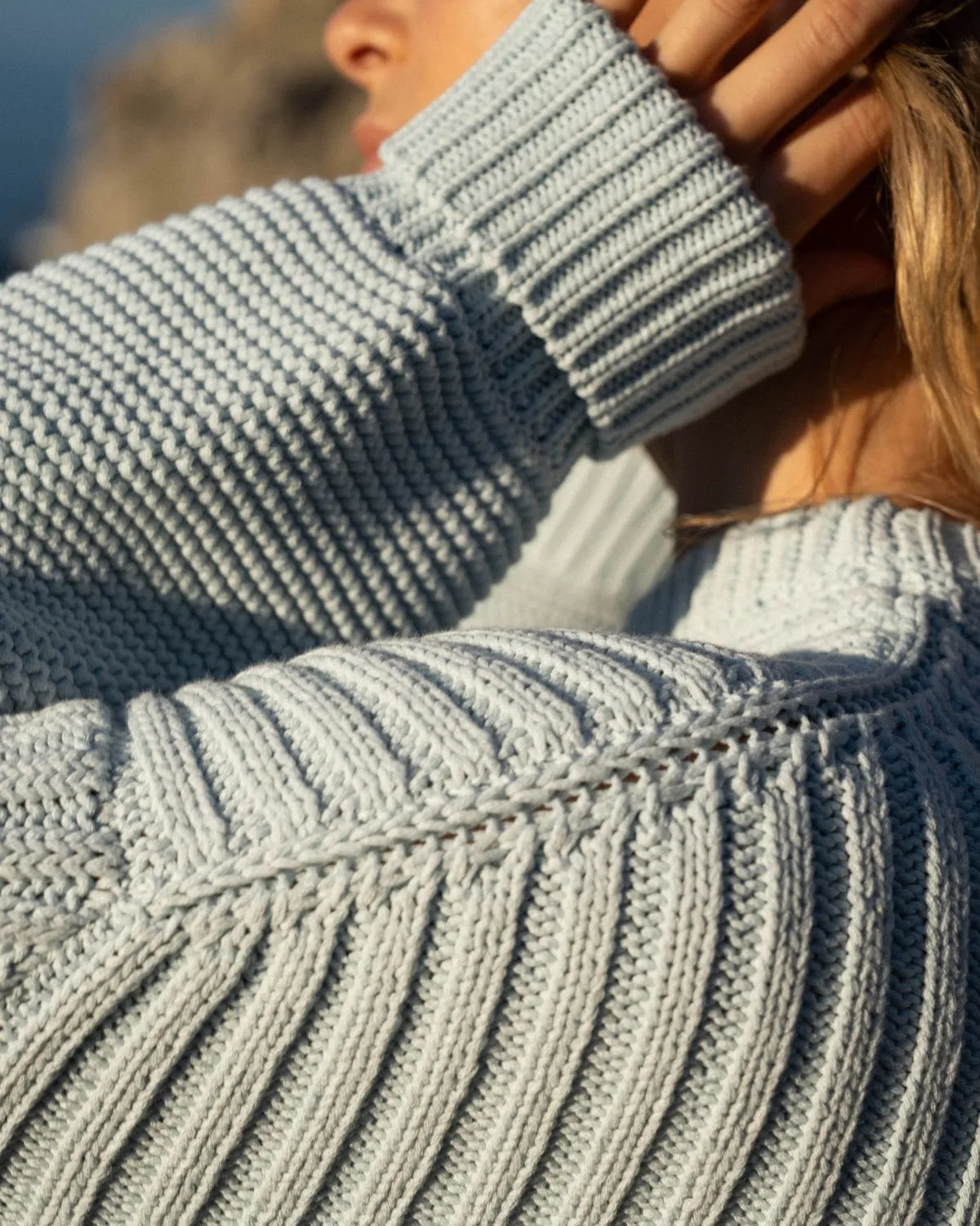 Delčia Cotton Sweater - Dew