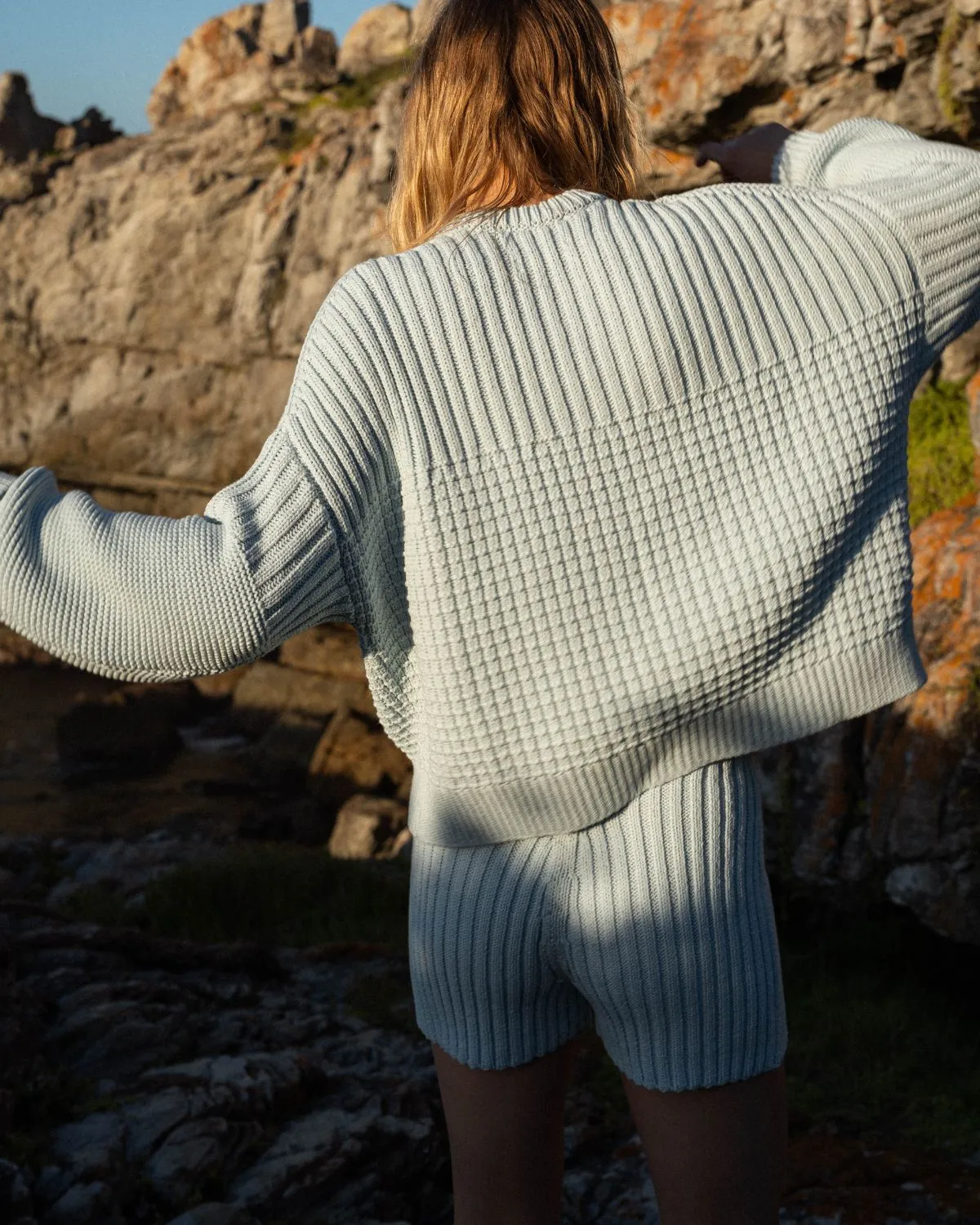 Delčia Cotton Sweater - Dew