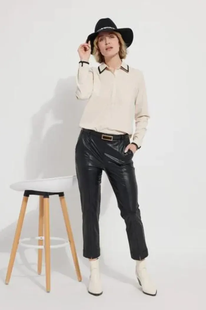 Diana Shirt with Contrast Trim