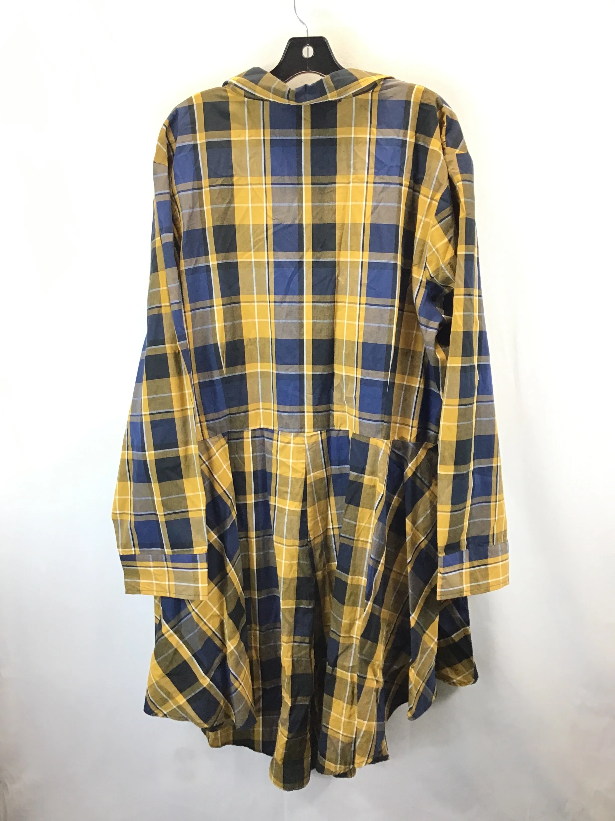 Dress Casual Midi By Ashley Stewart In Plaid Pattern, Size: 24