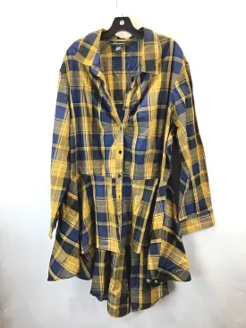 Dress Casual Midi By Ashley Stewart In Plaid Pattern, Size: 24