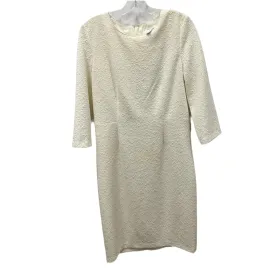 Dress Party Midi By Badgley Mischka In White, Size: 12