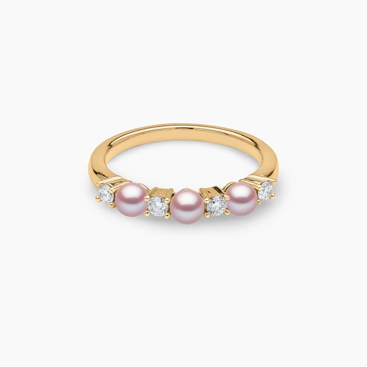 Eclipse 18K Gold Pearl and Diamond Signature Ring