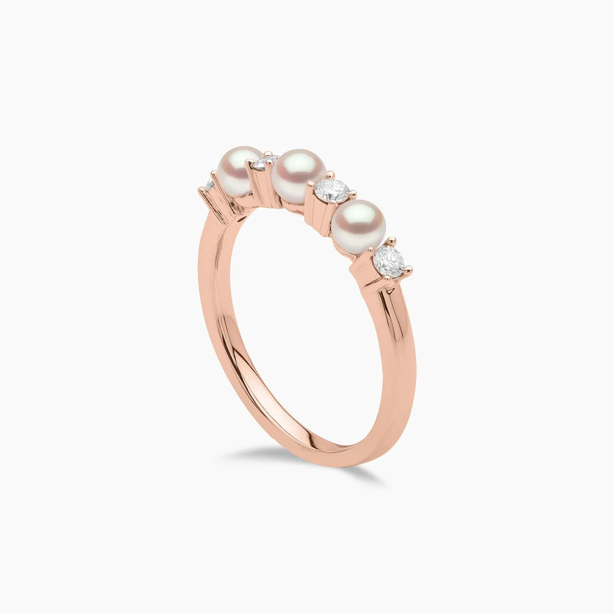 Eclipse 18K Gold Pearl and Diamond Signature Ring
