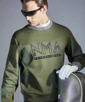 Emma Warm Raised Fleece Crew Neck - Khaki