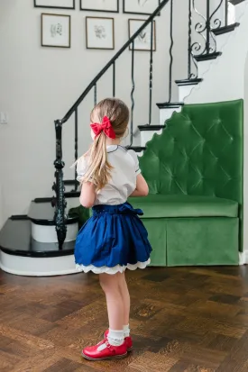 Eva's House Big Velvet Sailor Bow in Multiple Colors