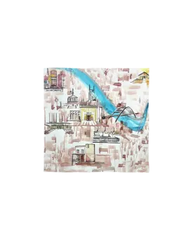 Exclusive Watercolor Nashville Scarf