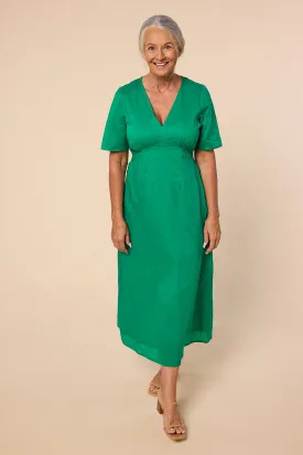 Farrah Midi Dress in Green