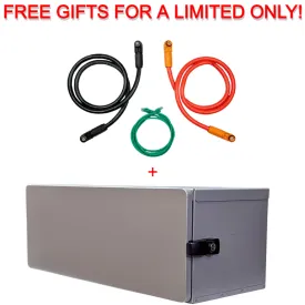 Free EG4 PowerPro Conduit Box   Battery to Inverter Communication Cable   2x Black Power Cables 2/0 AWG 39.4 inch to Connect Inverter Negative Terminal   2x Red Power Cables 2/0 AWG 39.4 inch To Connect Inverter Positive Terminal ($199.99 Value)