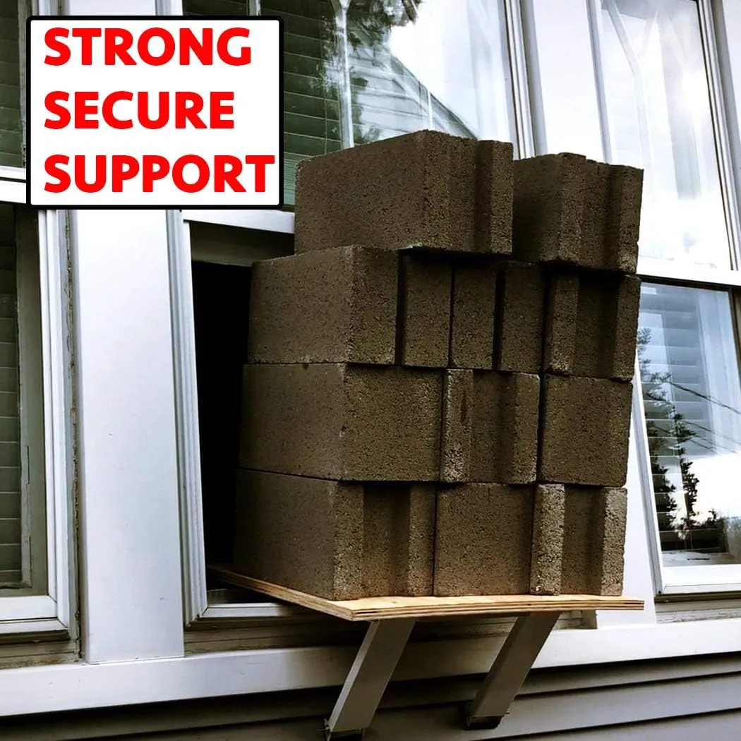 Free Heavy Duty Drill-less Window Air Conditioner Support Bracket ($70 Value)