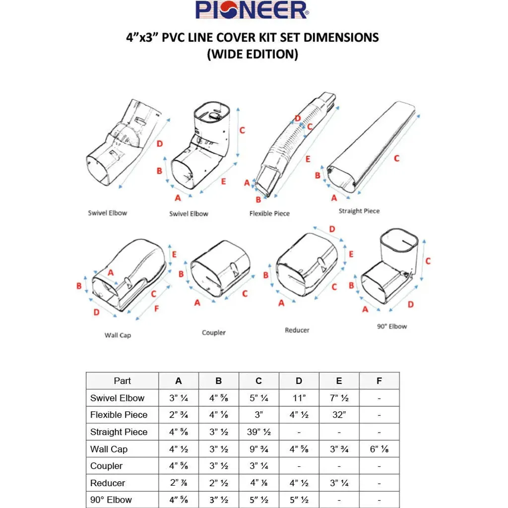 Free Pioneer® Decorative PVC Line Cover Kit for Mini Split Air Conditioners & Heat Pumps ($115.99 Value)