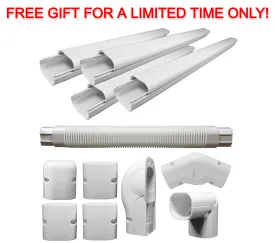 Free Pioneer® Decorative PVC Line Cover Kit for Mini Split Air Conditioners & Heat Pumps ($115.99 Value)