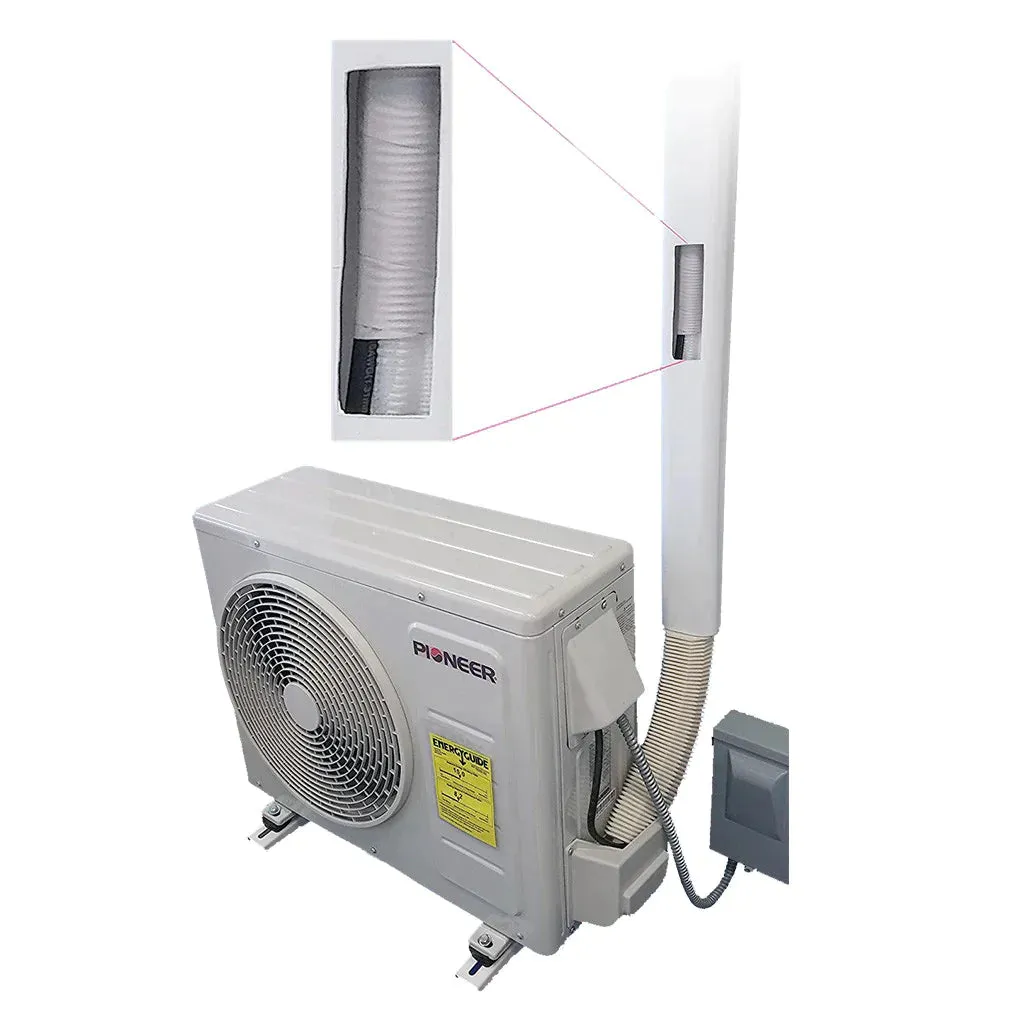 Free Pioneer® Decorative PVC Line Cover Kit for Mini Split Air Conditioners & Heat Pumps ($115.99 Value)
