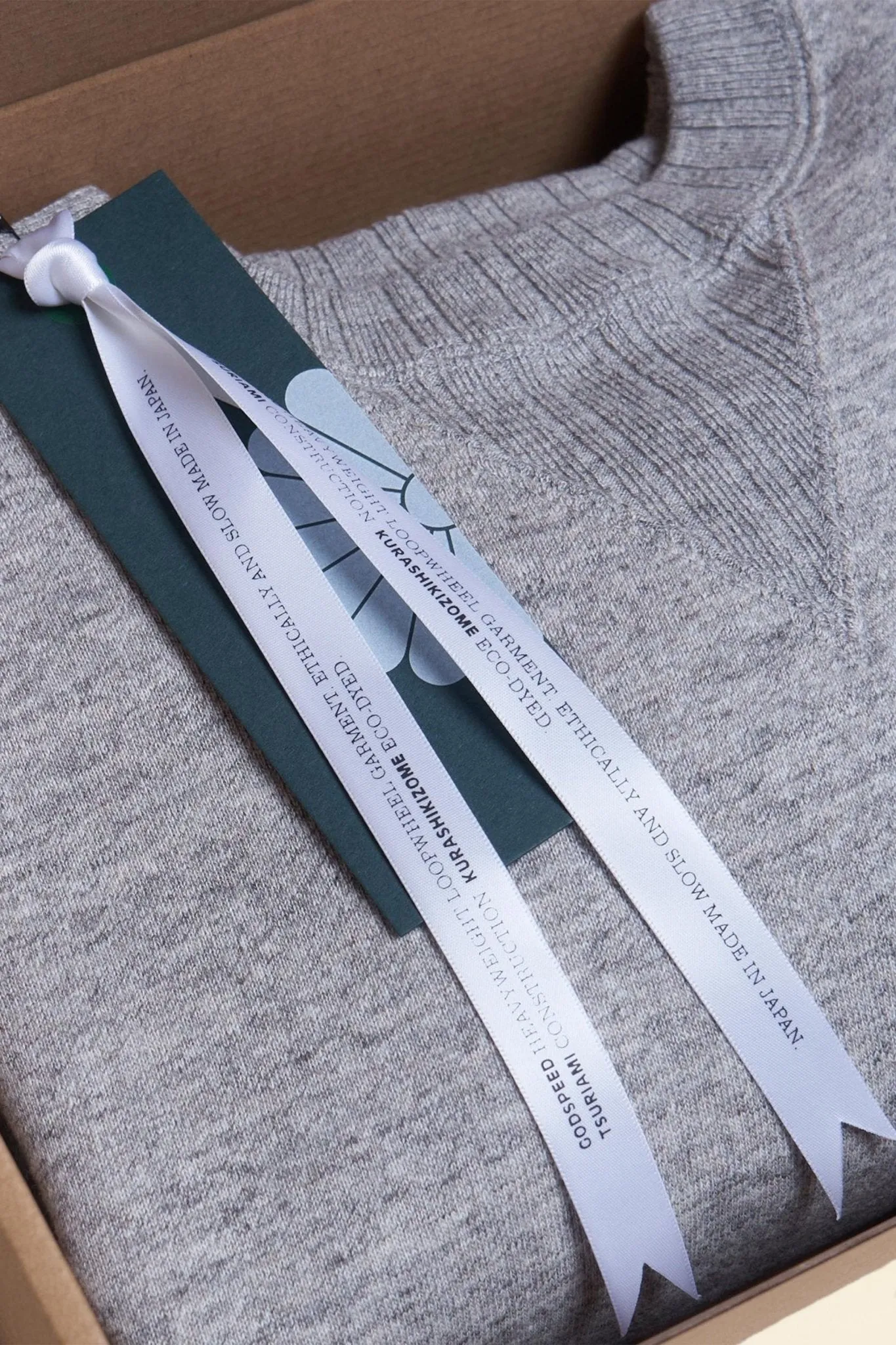 Godspeed Tsuriami Grey Loopwheel Cotton Sweatshirt