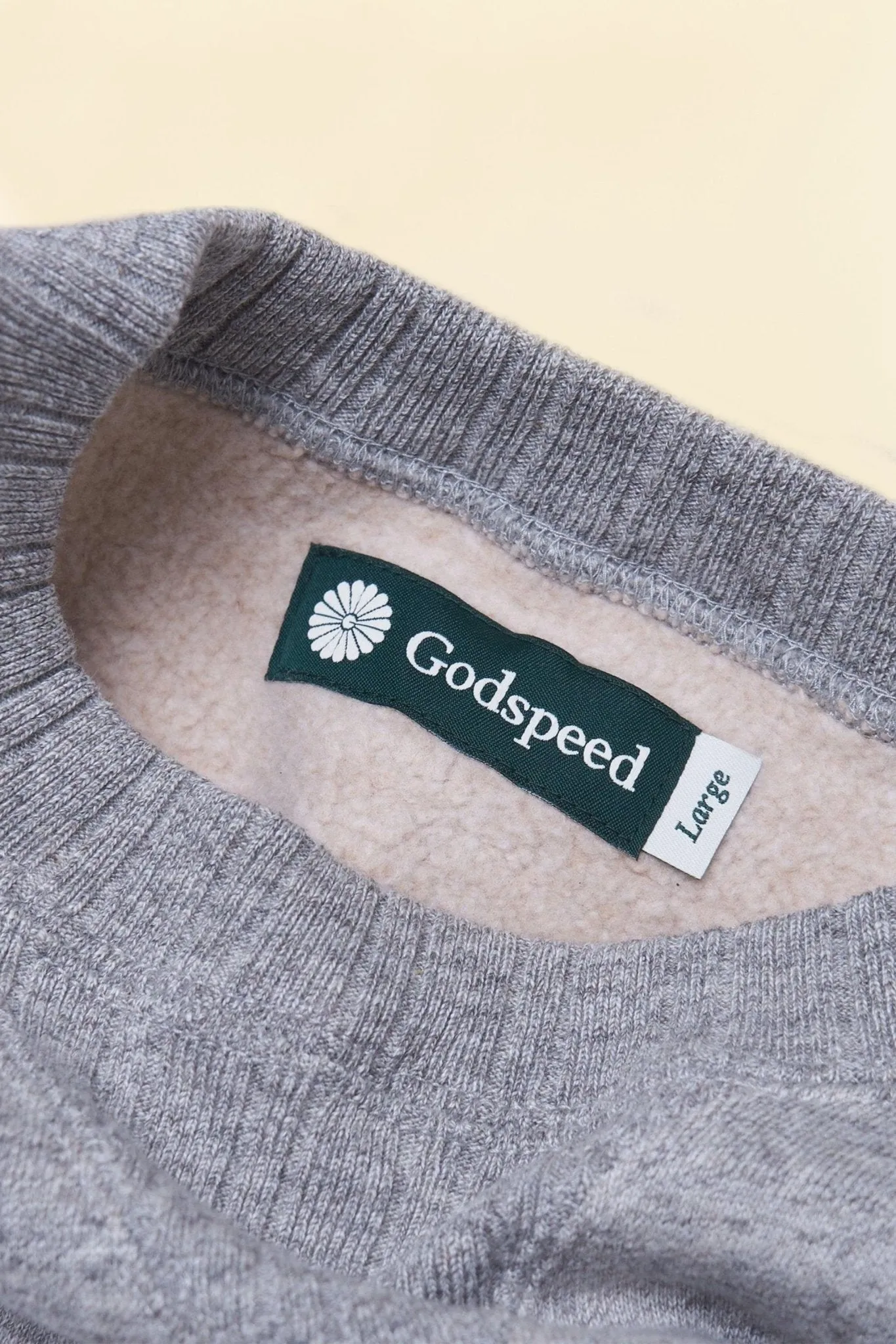 Godspeed Tsuriami Grey Loopwheel Cotton Sweatshirt