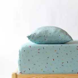 Gone Fishing Twin Sheet With Pillow Case