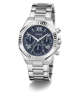 GUESS Ladies Silver Tone Multi-function Watch