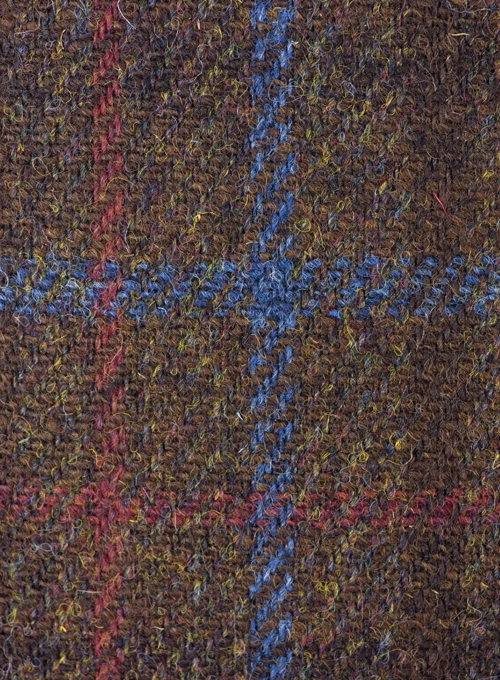 Harris Tweed Flat Cap British Made - Brown Check