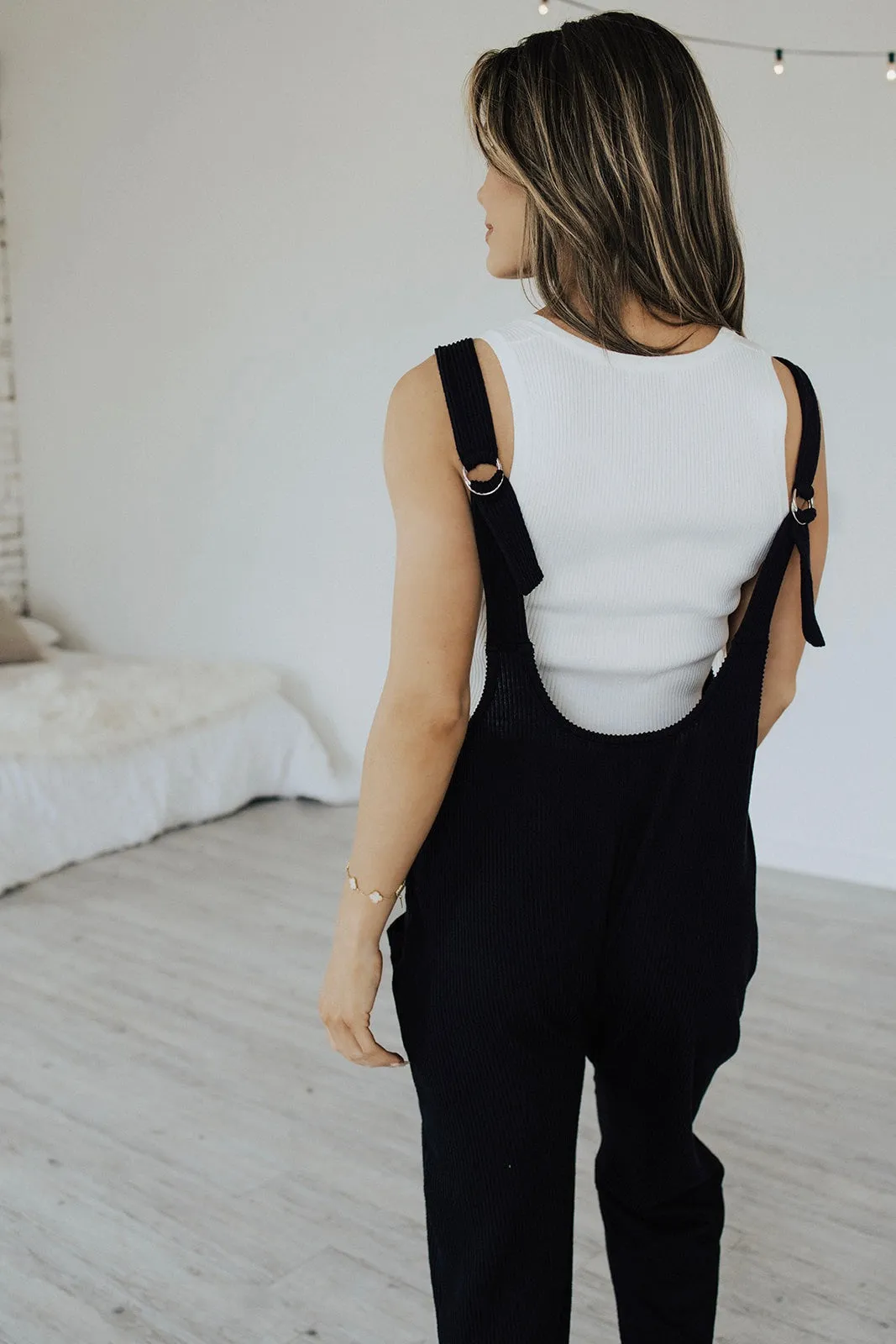 Heat Waves Ribbed Jumpsuit