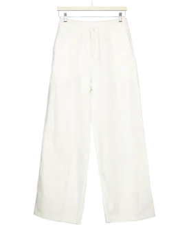 Hendel White Pull On Trousers UK L