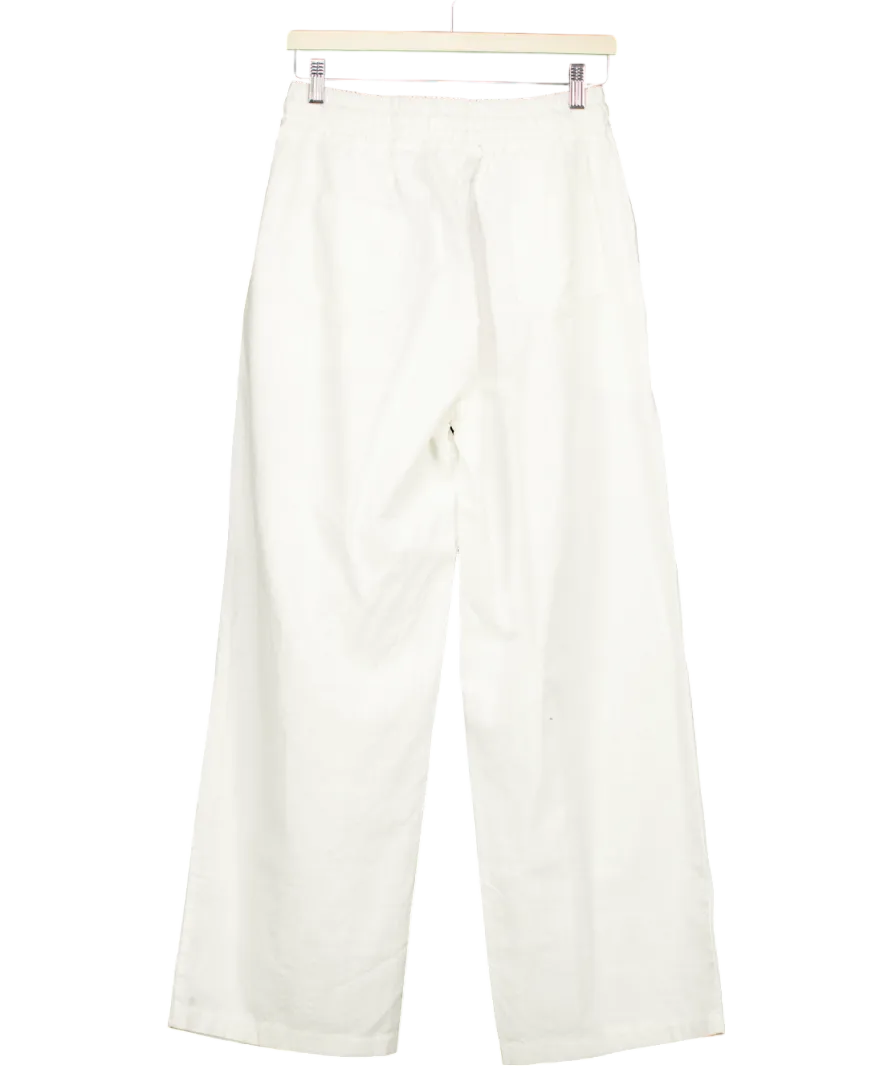 Hendel White Pull On Trousers UK L
