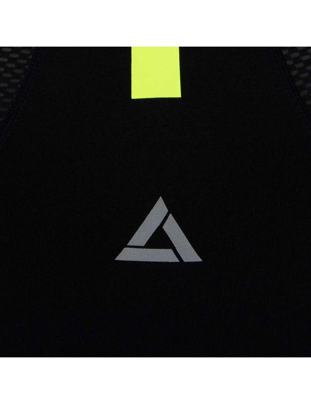 Herren Thermo Fahrradhose Lang Trägerhose Pro Team II  Schwarz-Neon