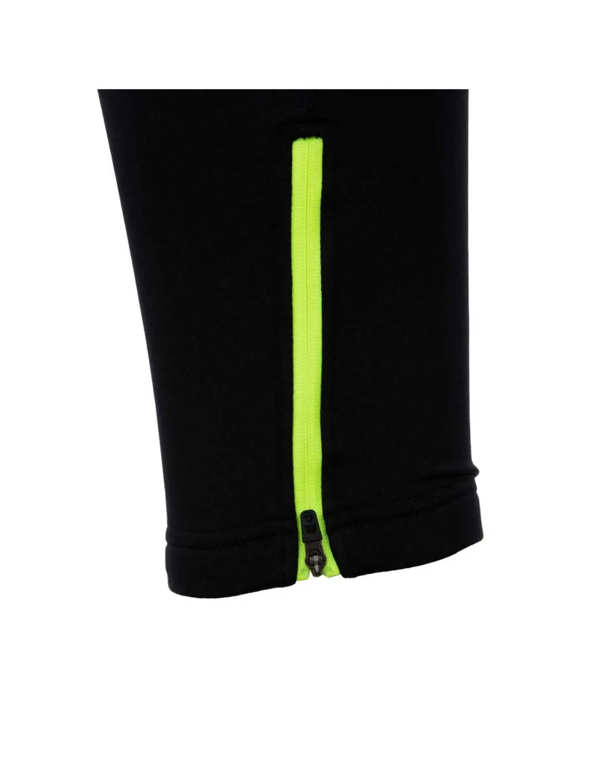 Herren Thermo Fahrradhose Lang Trägerhose Pro Team II  Schwarz-Neon