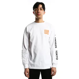 Huf International Block Long Sleeve Tee - White