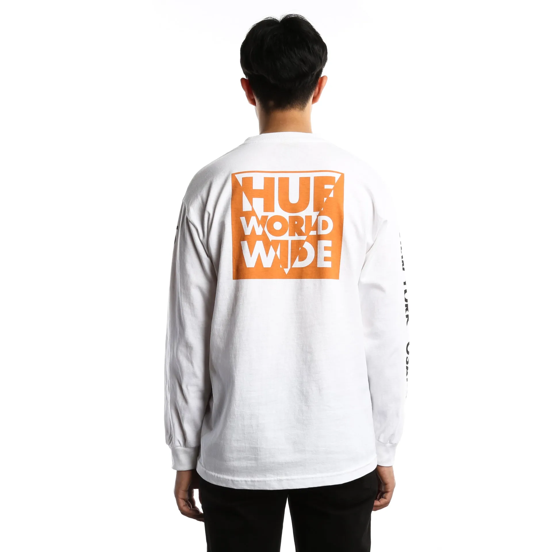 Huf International Block Long Sleeve Tee - White