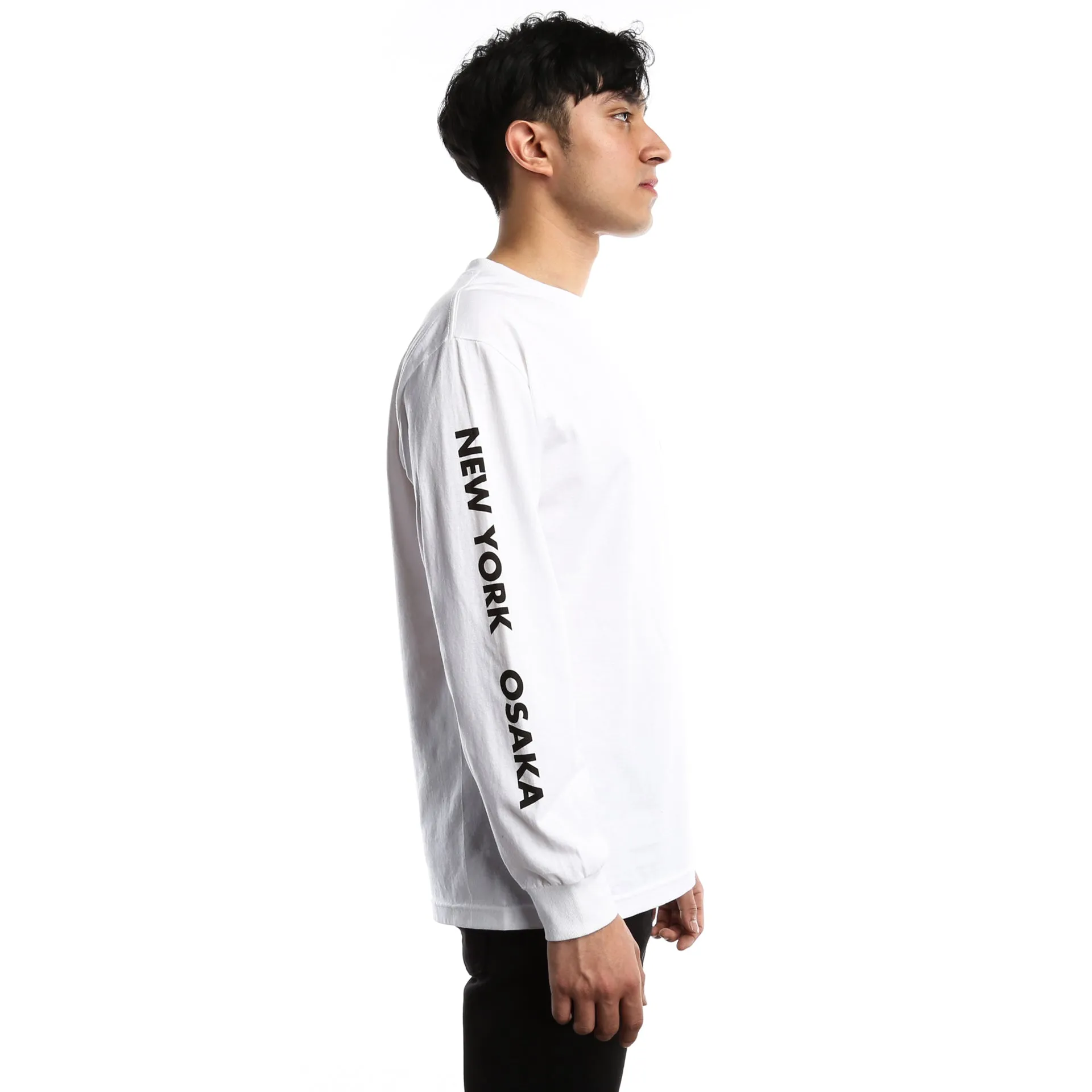 Huf International Block Long Sleeve Tee - White