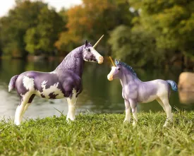 Hyacinth & Wisteria  | Limited Edition | Unicorn Mare & Foal