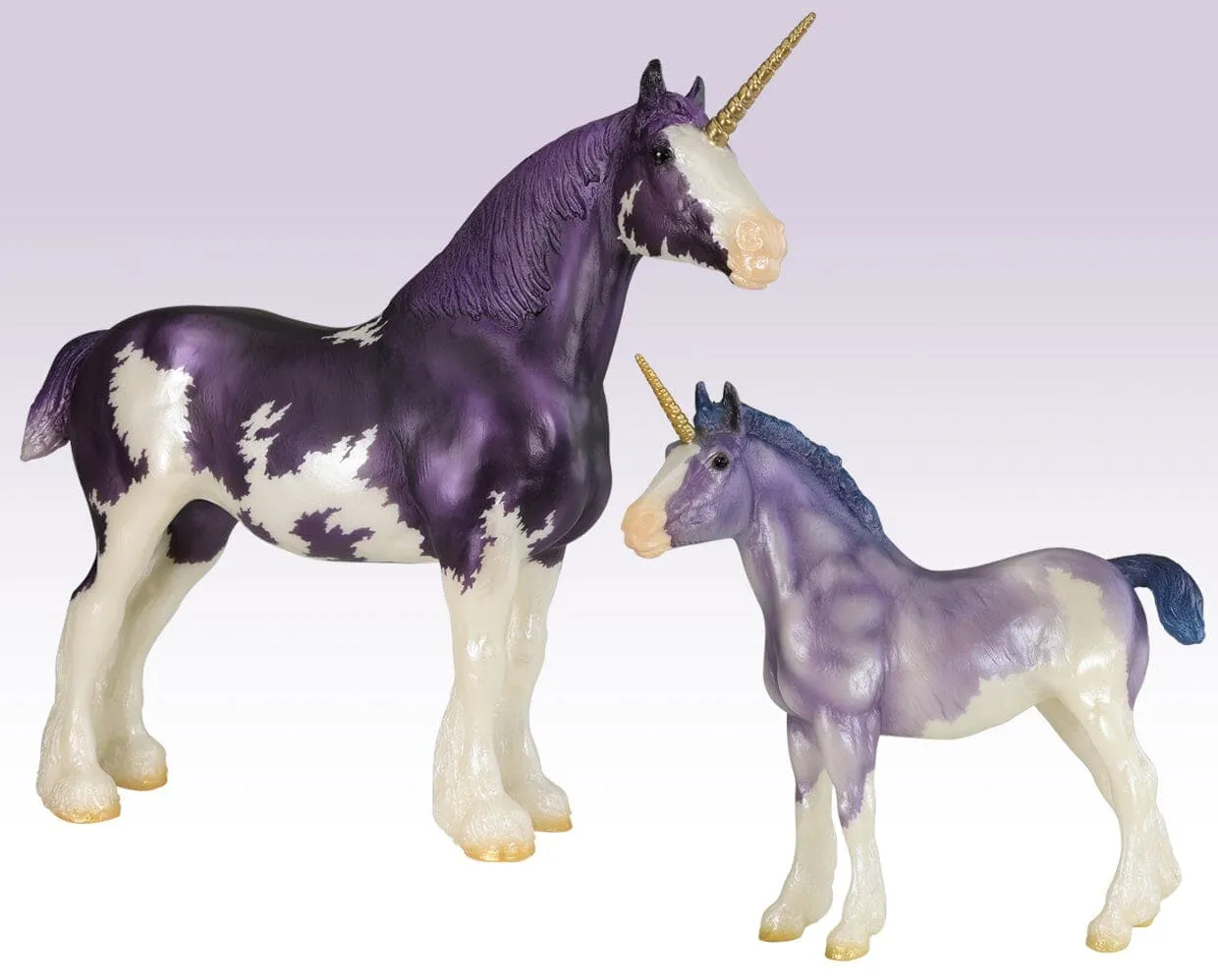 Hyacinth & Wisteria  | Limited Edition | Unicorn Mare & Foal