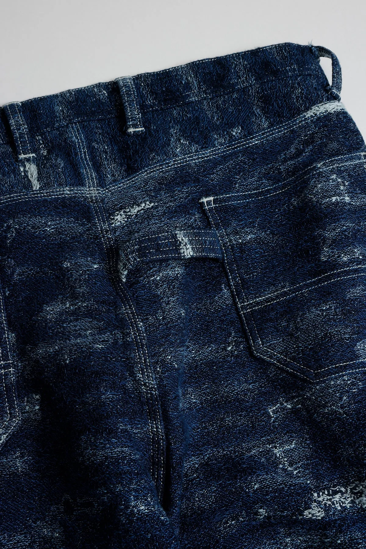 JACQUARD PAINTER PANTS RINSE