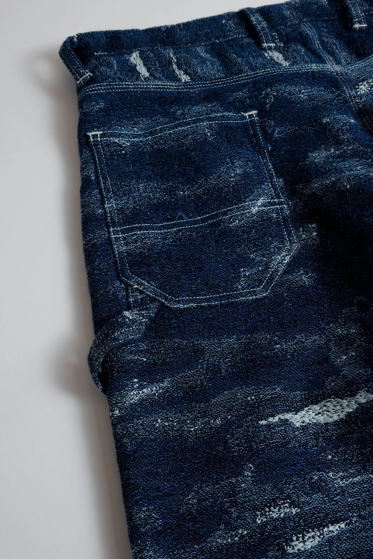 JACQUARD PAINTER PANTS RINSE