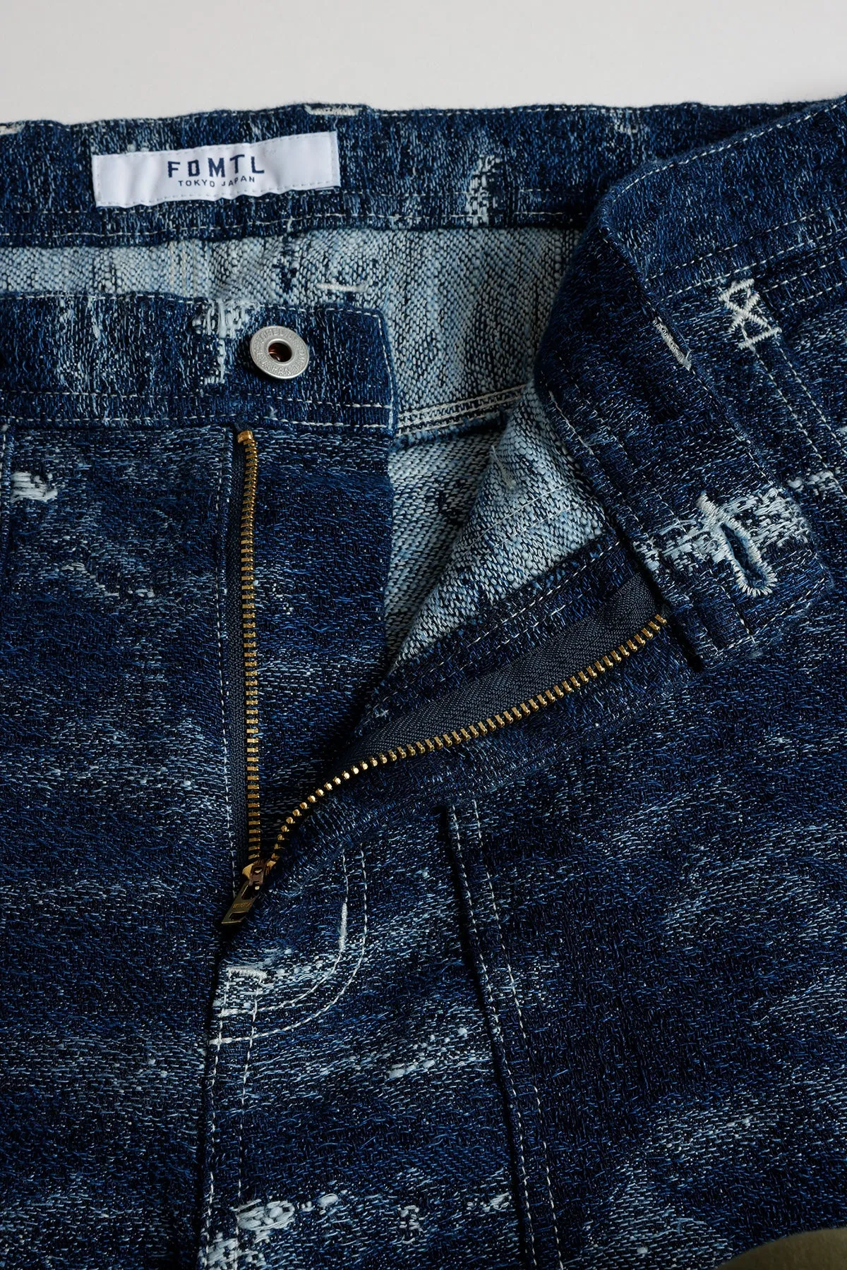 JACQUARD PAINTER PANTS RINSE