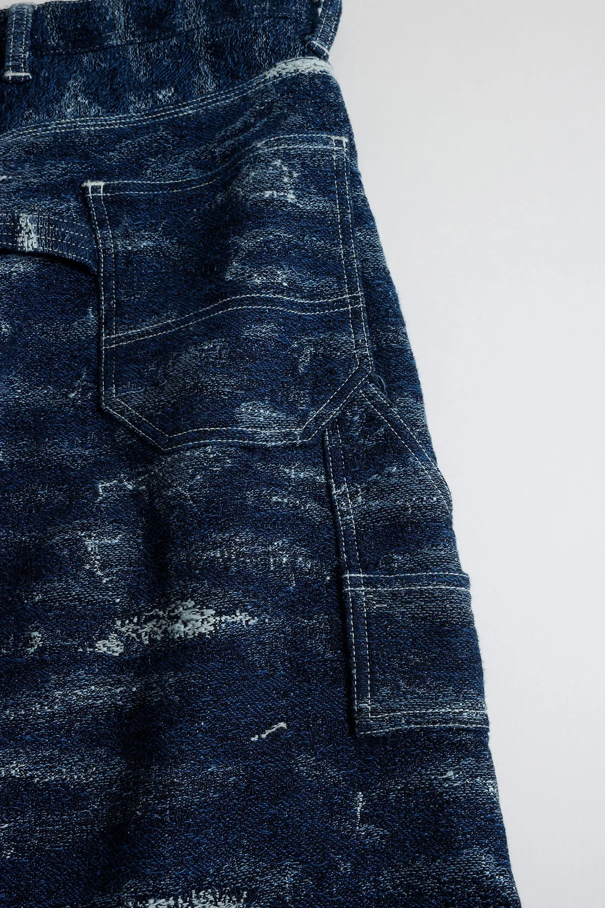 JACQUARD PAINTER PANTS RINSE