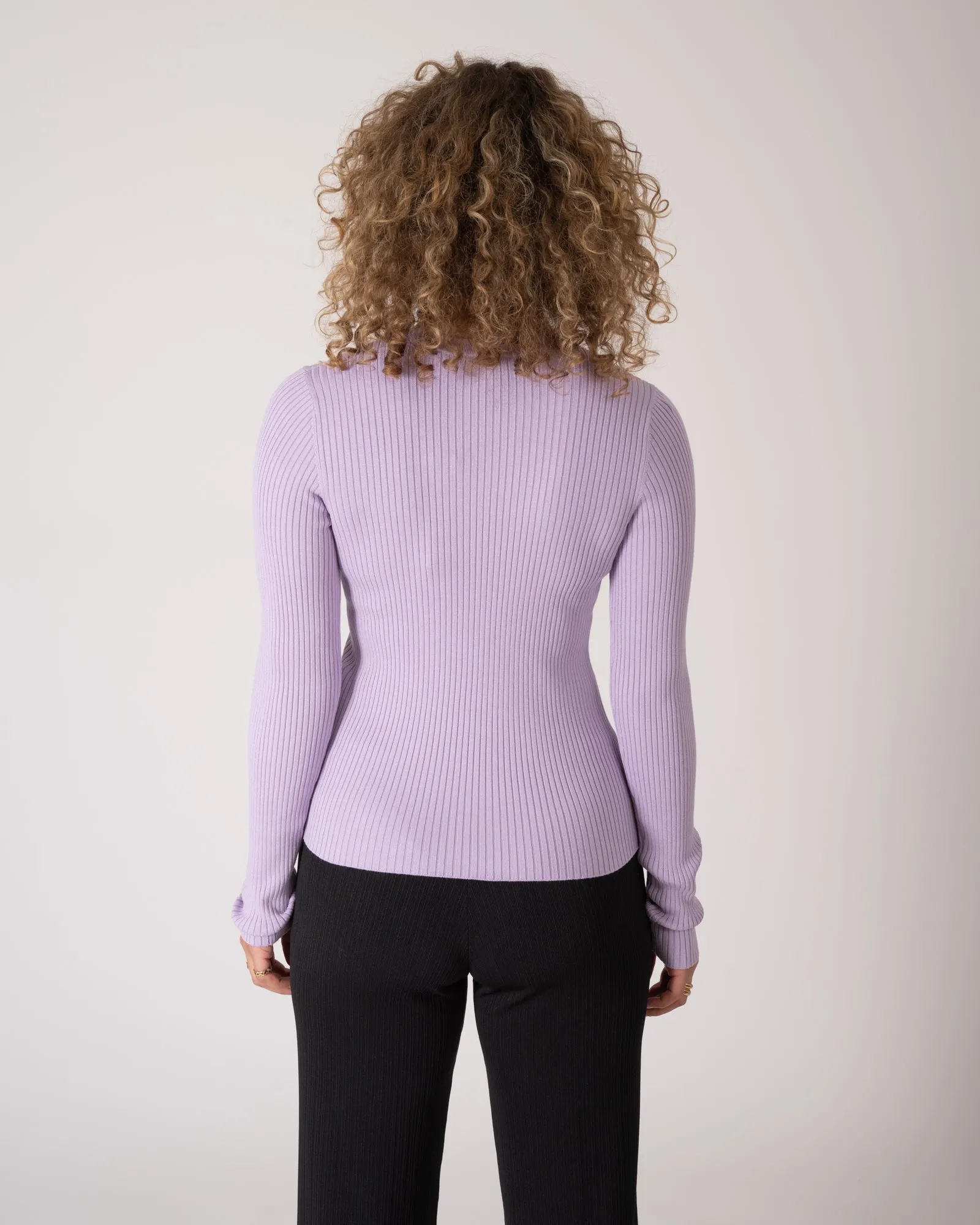 Jodi Tight Crew Knit Lilac Breeze