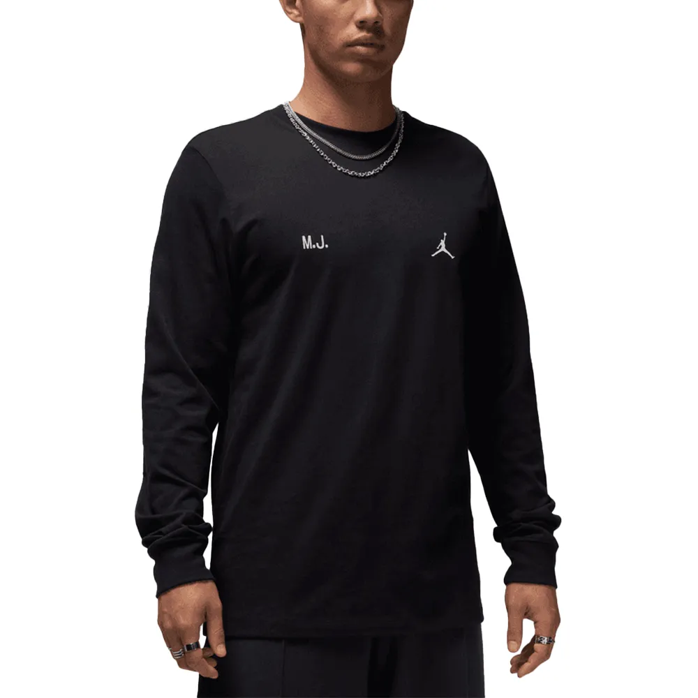 Jordan LS Tee 'Black/White'